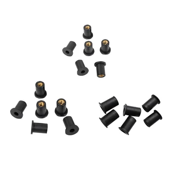 18 Piece M4 M5 M6 Metric Rubber Well Nuts with Brass 4mm 5mm 6mm Blind Fastener Wellnuts for Kayak Boat Canoe Motorcycle
18 Piece M4 M5 M6 Metric Rubber Well Nuts with Brass 4mm 5mm 6mm Blind Fastener Wellnuts for Kayak Boat Canoe Motorcycle