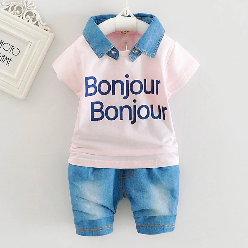 BibiCola 2018 Baby Boys summer clothes 2pcs T-shirts+jeans shorts suit toddler boys clothing sets baby boys costume clothes
BibiCola 2018 Baby Boys summer clothes 2pcs T-shirts+jeans shorts suit toddler boys clothing sets baby boys costume clothes