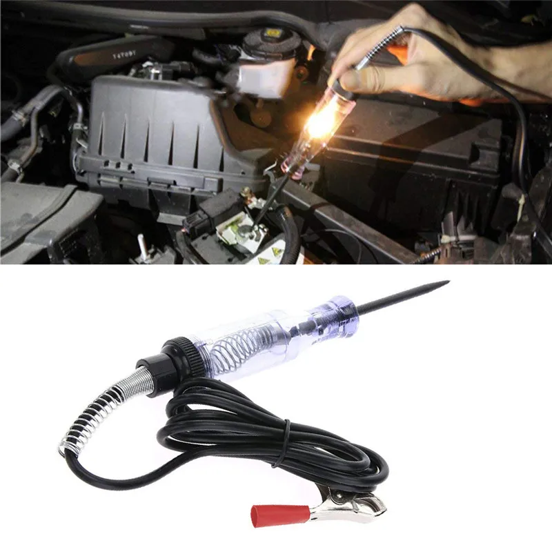 Airkoul Car Voltage Circuit Tester For 6V/12V/24V DC System Probe Continuity Detector Diagnostic Test Maintenance Tools
Airkoul Car Voltage Circuit Tester For 6V/12V/24V DC System Probe Continuity Detector Diagnostic Test Maintenance Tools