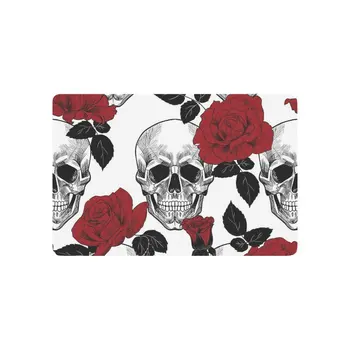 Sugar Skull Anti-slip Door Mat Home Decor, Red Rose Indoor Outdoor Entrance Doormat Rubber Backing
Sugar Skull Anti-slip Door Mat Home Decor, Red Rose Indoor Outdoor Entrance Doormat Rubber Backing