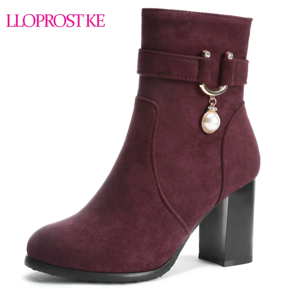 Lloprost ke Sexy Women Boots Solid PU Leather Buckles High Heels Boots Ladies Round toe Ankle Boots Martin Boots Black Gray D279
Lloprost ke Sexy Women Boots Solid PU Leather Buckles High Heels Boots Ladies Round toe Ankle Boots Martin Boots Black Gray D279