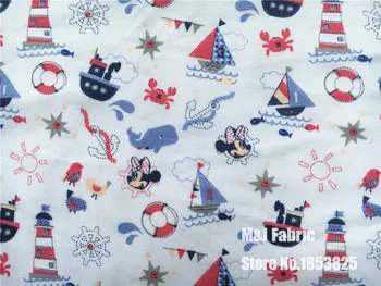 50X170cm Crab dolphin Minnie cotton fabrics knit Cartoon print Patchwork DIY Children's clothing material Sewing T-shirt
50X170cm Crab dolphin Minnie cotton fabrics knit Cartoon print Patchwork DIY Children's clothing material Sewing T-shirt