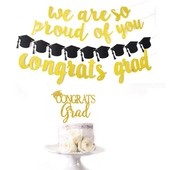 Graduation Season Congratulation Banner Wafer Hat Garlands Cake Toppers Ornaments Kit for Graduation Party (As Shown)
Graduation Season Congratulation Banner Wafer Hat Garlands Cake Toppers Ornaments Kit for Graduation Party (As Shown)