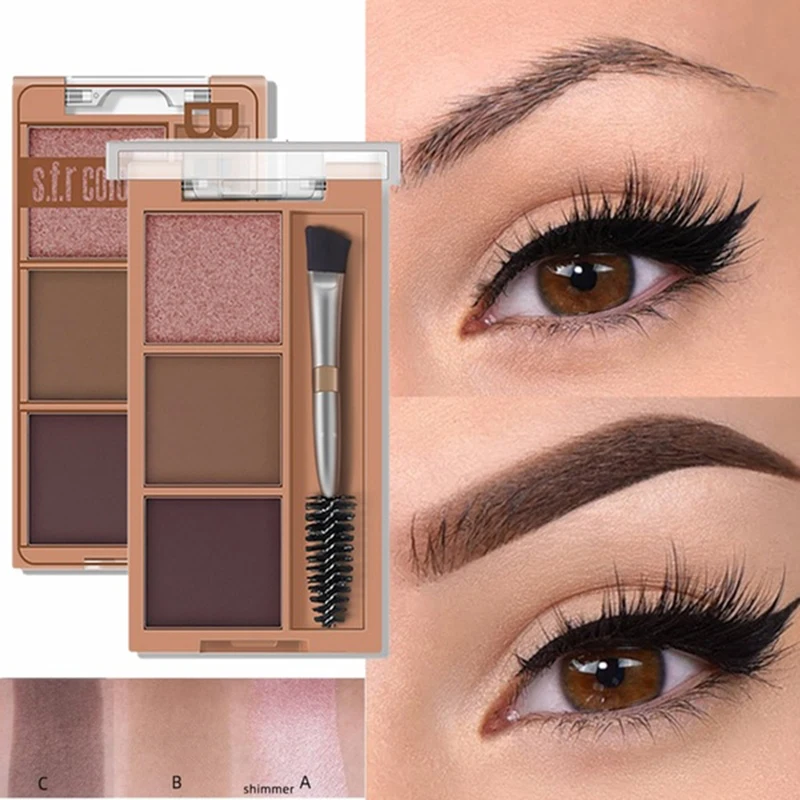 Eyebrow Enhancer Powder Palette 3 Color Glow Shadow Professional Long-lasting Easy to Wear Trimming Eyes Make up Eye Brow
Eyebrow Enhancer Powder Palette 3 Color Glow Shadow Professional Long-lasting Easy to Wear Trimming Eyes Make up Eye Brow
