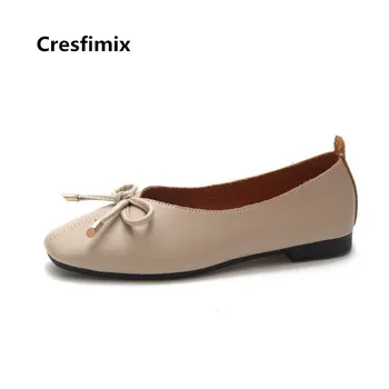 Cresfimix Zapatos De Mujer Women Soft Beige Comfortable Pu Leather Flat Shoes Lady Bow Tie Street Shoes Office Loafers B3419
Cresfimix Zapatos De Mujer Women Soft Beige Comfortable Pu Leather Flat Shoes Lady Bow Tie Street Shoes Office Loafers B3419