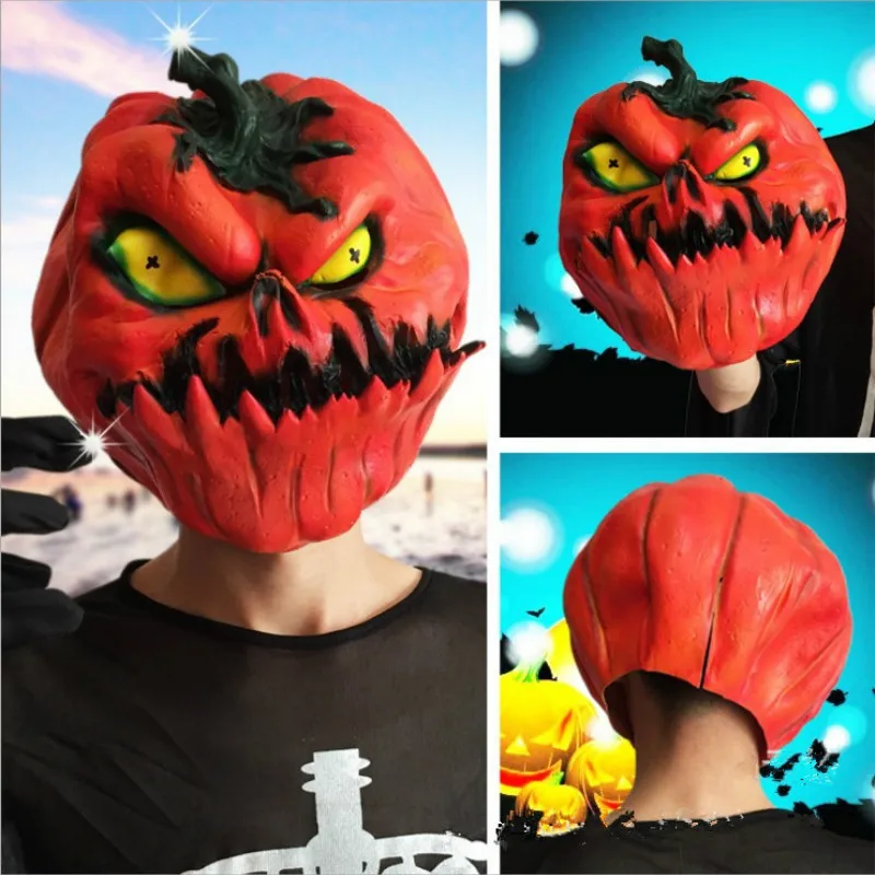 Creepy Halloween Mask Pumpkin Skull Skeleton Face Mask Latex Cosplay Costume Props Novelty Full Head Face Mask
Creepy Halloween Mask Pumpkin Skull Skeleton Face Mask Latex Cosplay Costume Props Novelty Full Head Face Mask