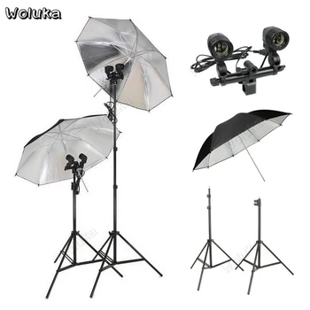 2-in-1 Double Light Head Set High Reflective Umbrella Lamps Kit 2 Light Stand Holder For Photography Studio PhotoShot CD50 T10
2-in-1 Double Light Head Set High Reflective Umbrella Lamps Kit 2 Light Stand Holder For Photography Studio PhotoShot CD50 T10