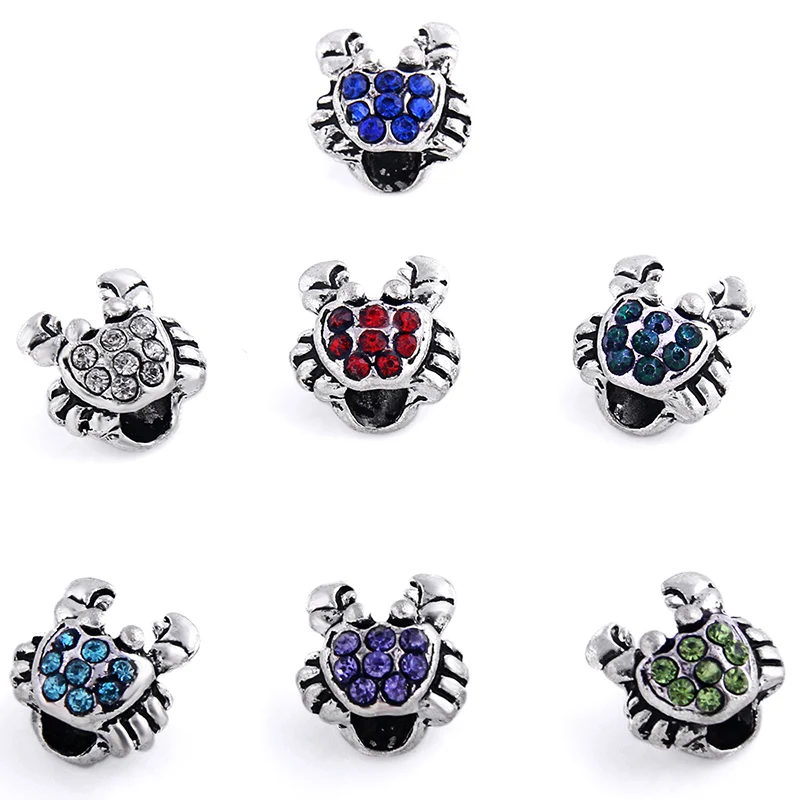 Trendy silver Plated 4mm Big Hole Size Inlay Rhinestone Scorpion Beads Charm Fit For European Bracelet Pendant DIY Jewelry Craft
Trendy silver Plated 4mm Big Hole Size Inlay Rhinestone Scorpion Beads Charm Fit For European Bracelet Pendant DIY Jewelry Craft