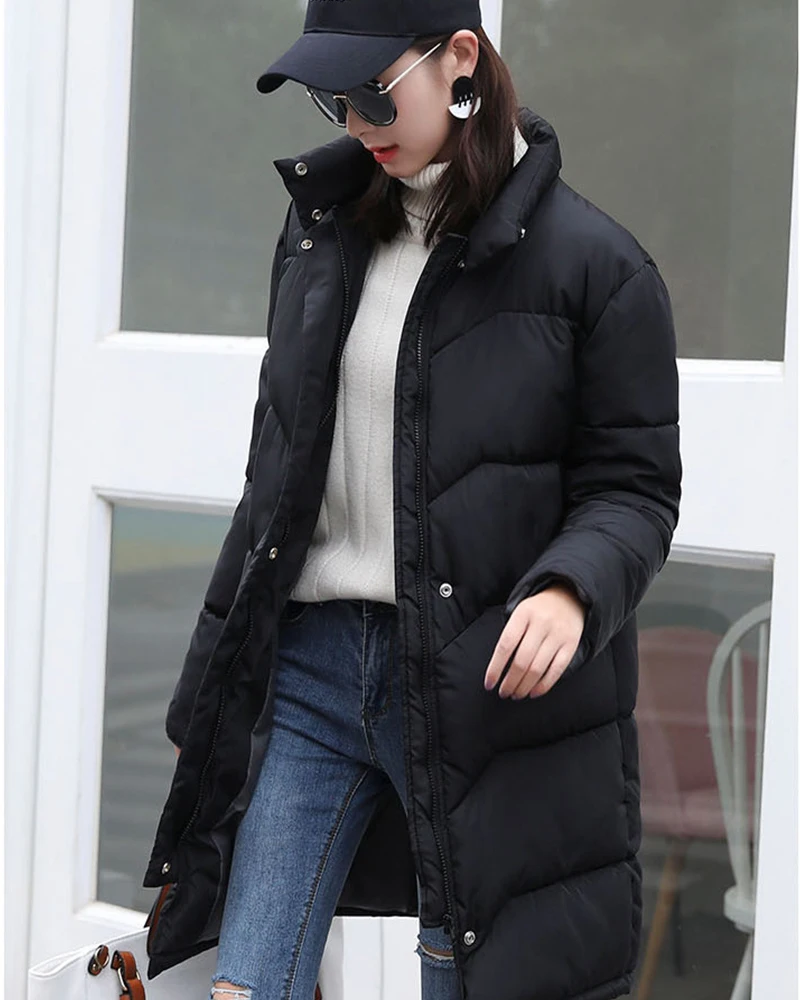 Thick Winter Jacket Women 2018 Parkas Plus Size Warm Long Coat Women Slim Down Jacket Female Cotton-Padded Parkas Women