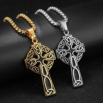 Punk Vintage Stainless Steel Silver Color Gold Cross Crucifix Pendant Necklace Mens Biker Jewelry Box Chain Gift 24" Xmas Gift 
Punk Vintage Stainless Steel Silver Color Gold Cross Crucifix Pendant Necklace Mens Biker Jewelry Box Chain Gift 24" Xmas Gift