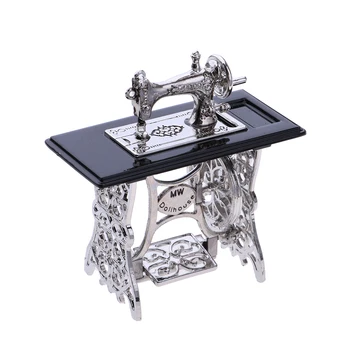 Dollhouse Retro Style Silver Metal Mini Sewing Machine Living Room Furniture for 1/12 Scale Miniature Furniture
Dollhouse Retro Style Silver Metal Mini Sewing Machine Living Room Furniture for 1/12 Scale Miniature Furniture