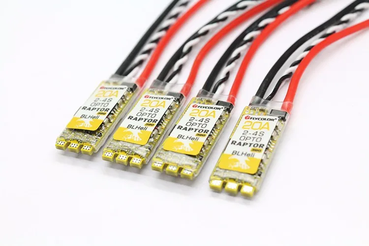 JIMI 4Pcs Original Flycolor Raptor 390 Series BLHeli 30A OPTO Brushless ESC Electric Speed Controller for F450 F550 RC Quadcopter