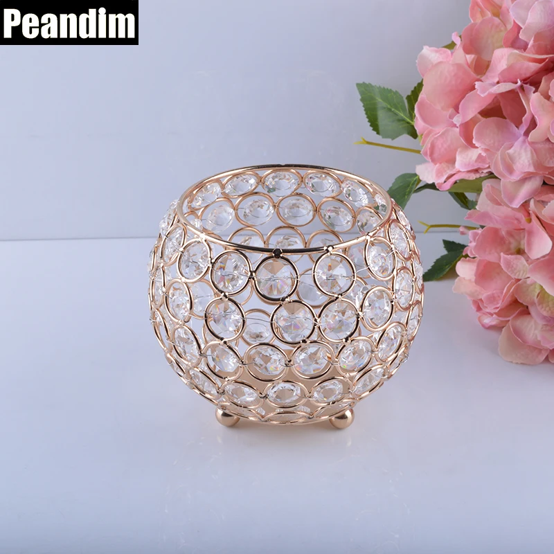 PEANDIM Romantic Candlestick Dinner Table Centerpieces Home Decor Medium Size 11cm Crystal Bowl Candle Holder
PEANDIM Romantic Candlestick Dinner Table Centerpieces Home Decor Medium Size 11cm Crystal Bowl Candle Holder