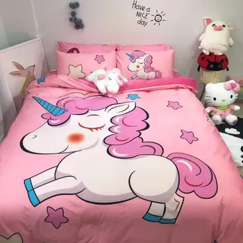 4Pcs Queen King size Pink Unicorn Bedding Set Fleece Warm Bedsheets Duvet Cover Fitted sheet Bed set
4Pcs Queen King size Pink Unicorn Bedding Set Fleece Warm Bedsheets Duvet Cover Fitted sheet Bed set
