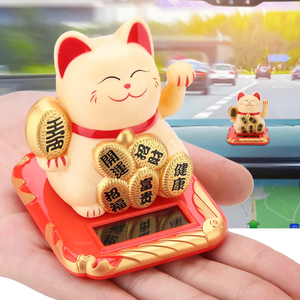 Home Office Decor Wealth Fortune Craft Swing Hands Lucky Cat Counter Decoration Shaking Cat Ornament Micro Solar Powered Crafts
Home Office Decor Wealth Fortune Craft Swing Hands Lucky Cat Counter Decoration Shaking Cat Ornament Micro Solar Powered Crafts