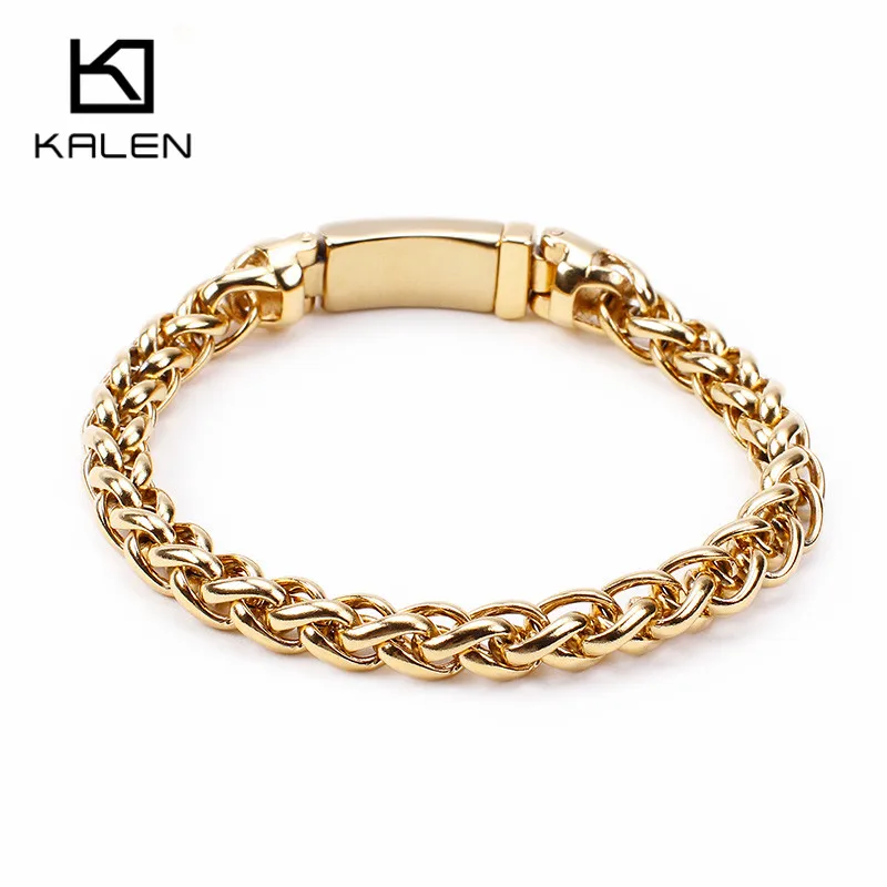 KALEN Vintage Stainless Steel Matte Link Chain Bracelets Men's 22cm Personalized Twisted Chain Wrap Bracelets Jewelry Accessory
KALEN Vintage Stainless Steel Matte Link Chain Bracelets Men's 22cm Personalized Twisted Chain Wrap Bracelets Jewelry Accessory