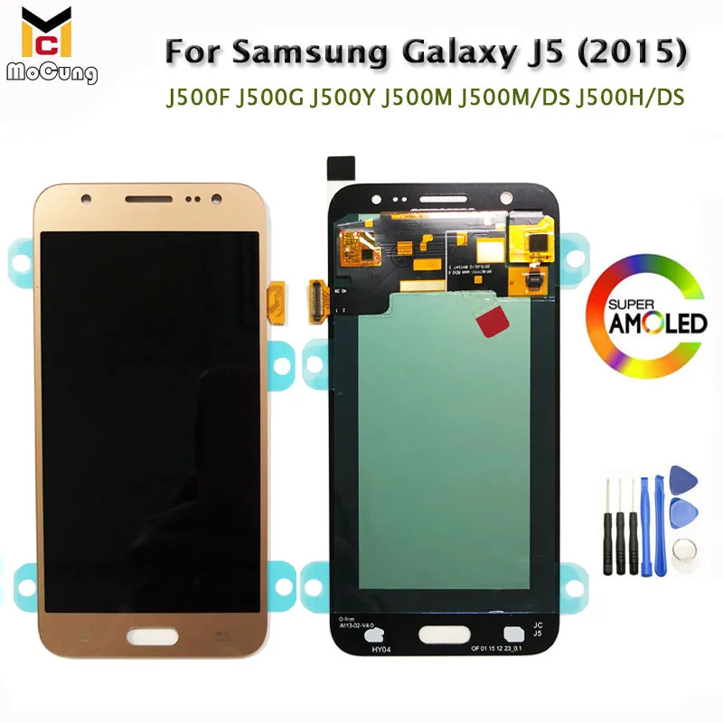5.0" Super AMOLED Display For Samsung Galaxy J5 2015 J500 J500F J500FN J500Y J500M J500G LCD Touch Screen Digitizer OLED Panels
5.0" Super AMOLED Display For Samsung Galaxy J5 2015 J500 J500F J500FN J500Y J500M J500G LCD Touch Screen Digitizer OLED Panels