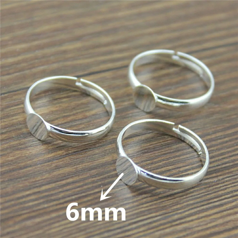 Shiny Silver 6mm Flat Ring Settings Base Copper Material Simple Adjustable Ring Settings Base Findings
Shiny Silver 6mm Flat Ring Settings Base Copper Material Simple Adjustable Ring Settings Base Findings