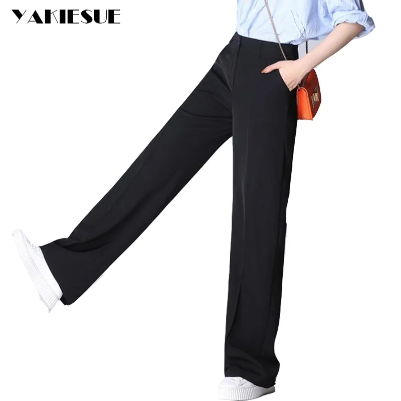 Wide leg pants women straight loose long pants capris 2017 summer high waist OL office bottom female trousers Plus size 4XL
Wide leg pants women straight loose long pants capris 2017 summer high waist OL office bottom female trousers Plus size 4XL