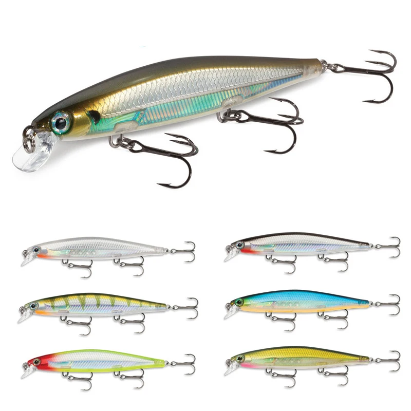 Saltwater 110mm Minnow Fishing Lures Shadow Artificial Fake Fishing Gravity Ball Inside Sharp Treble Hook
Saltwater 110mm Minnow Fishing Lures Shadow Artificial Fake Fishing Gravity Ball Inside Sharp Treble Hook