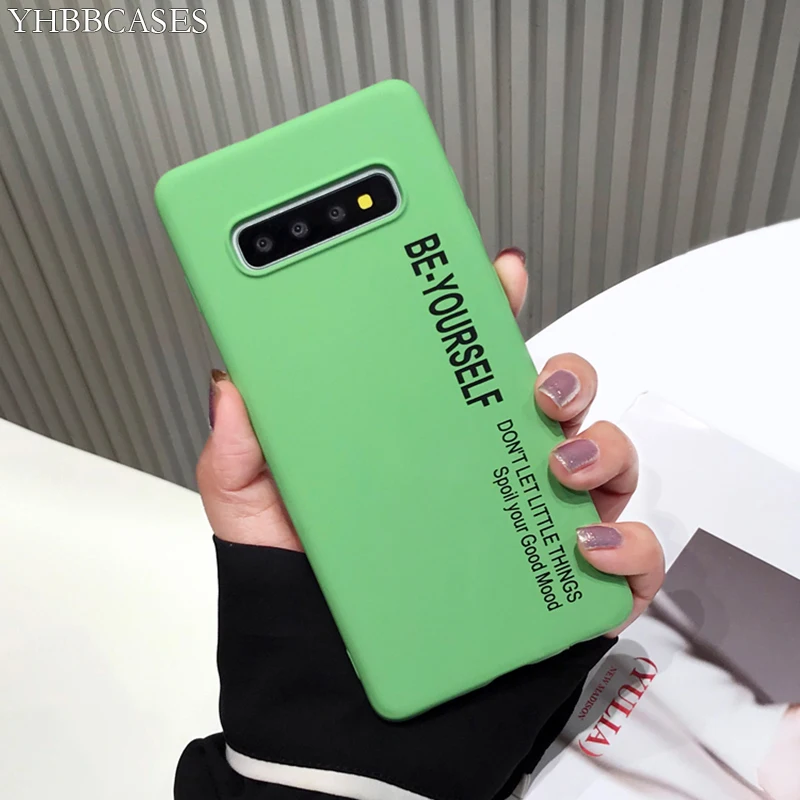 YHBBCASES For Samsung Galaxy S8 S9 S10 Plus Retro Matcha Green Phone Cover For Samsung Note 8 9 Fashion Letter Soft TPU Cases
YHBBCASES For Samsung Galaxy S8 S9 S10 Plus Retro Matcha Green Phone Cover For Samsung Note 8 9 Fashion Letter Soft TPU Cases