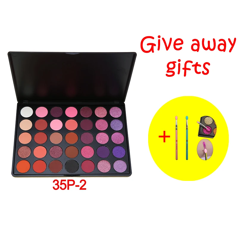 35Color eyeshadow pallete Glitter Makeup Matte Eye shadow Long-lasting makeup palette maquillage paleta de sombra Give away gift
35Color eyeshadow pallete Glitter Makeup Matte Eye shadow Long-lasting makeup palette maquillage paleta de sombra Give away gift