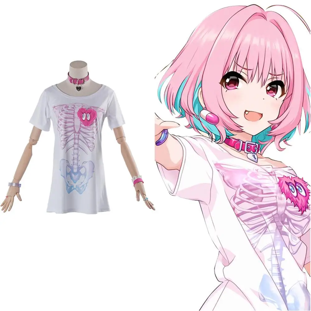 THE IDOL MASTER CINDERELLA GIRLS Yumemi Riamu Cosplay Costume T Shirt Accessories Wig Pink Hair Adult Carnival Fancy Dress Women
THE IDOL MASTER CINDERELLA GIRLS Yumemi Riamu Cosplay Costume T Shirt Accessories Wig Pink Hair Adult Carnival Fancy Dress Women