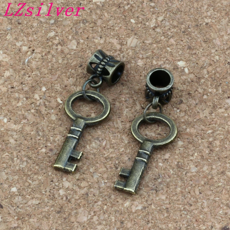 100pcs/lot Dangle Antique Bronze Small keys Charms Big Hole Beads Fit Charm pendant necklace DIY Jewelry 11.5x34.2mm A-323a
100pcs/lot Dangle Antique Bronze Small keys Charms Big Hole Beads Fit Charm pendant necklace DIY Jewelry 11.5x34.2mm A-323a