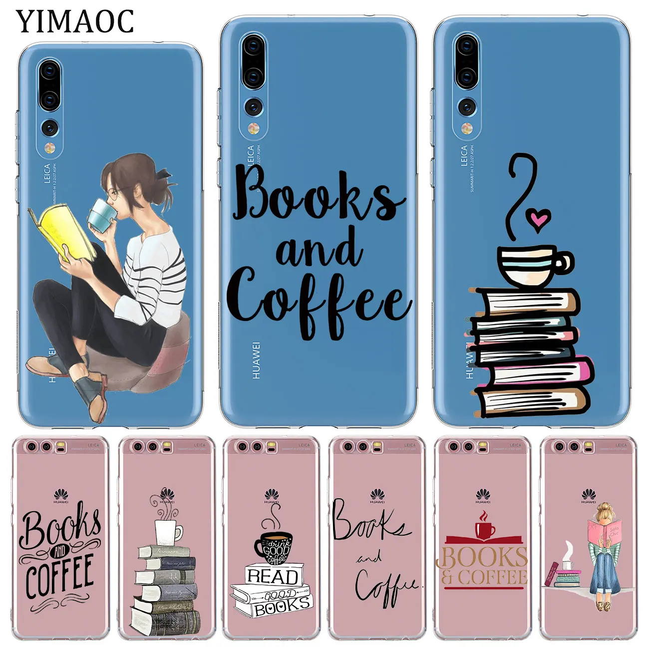 YIMAOC Books And Coffee Inverted Mck Soft Silicone Case for Huawei P30 P20 Pro P10 P8 P9 Lite 2017 2016 2015 P smart Z 2019 
YIMAOC Books And Coffee Inverted Mck Soft Silicone Case for Huawei P30 P20 Pro P10 P8 P9 Lite 2017 2016 2015 P smart Z 2019