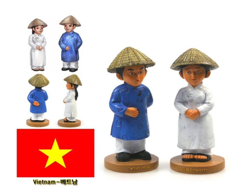 Hand-painted Vietnamese National Costumes A Pair Of Doll Statue Resin Crafts Tourism Souvenir Gifts Collection Home Decor
Hand-painted Vietnamese National Costumes A Pair Of Doll Statue Resin Crafts Tourism Souvenir Gifts Collection Home Decor
