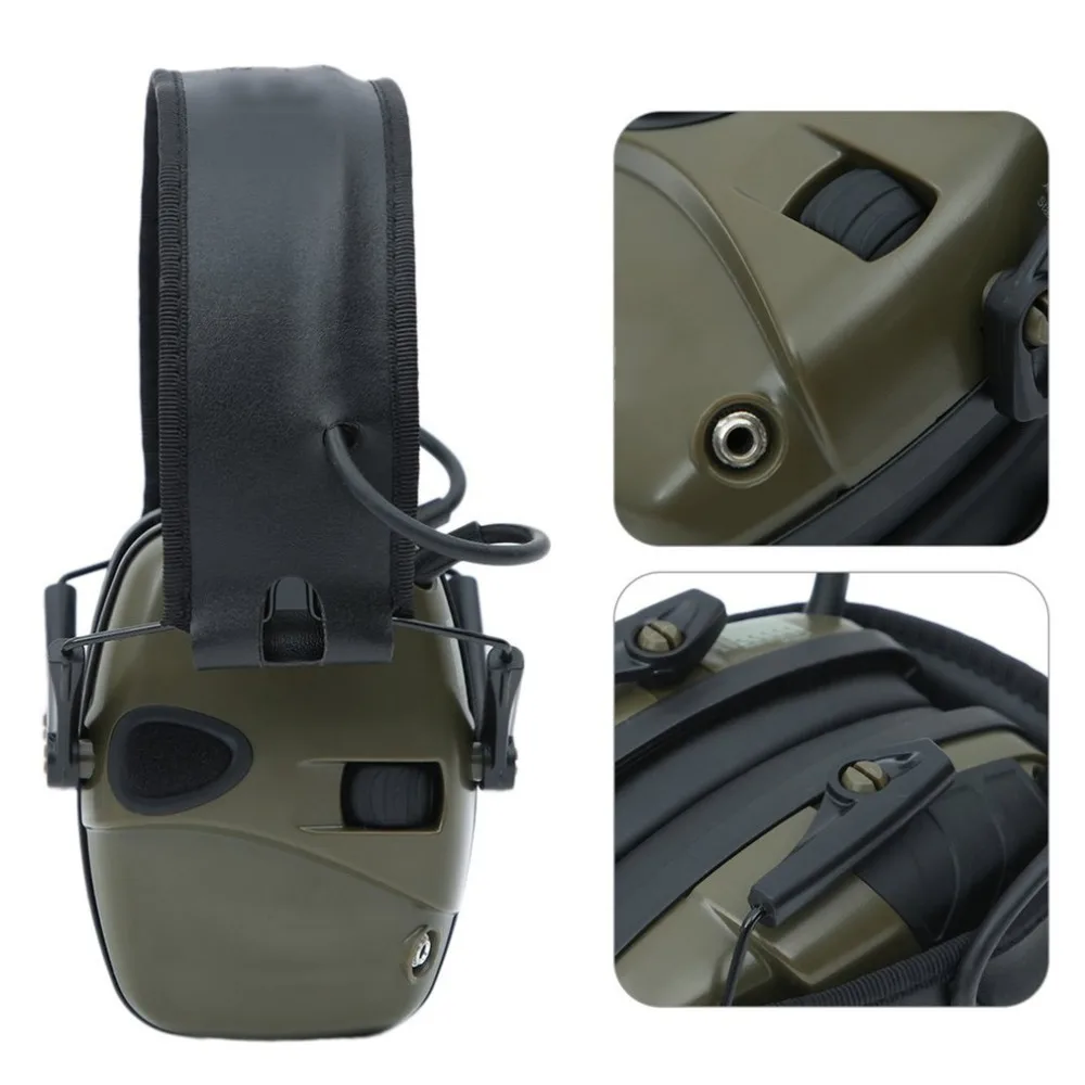 Noise Reduction Electronic Earmuffs NRR 22DB Outdoor Headphone Impact Sound Ear Protection Shooting Ear Muffs Tactical Earplugs
Noise Reduction Electronic Earmuffs NRR 22DB Outdoor Headphone Impact Sound Ear Protection Shooting Ear Muffs Tactical Earplugs