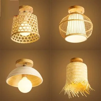 New Chinese style retro pastoral corridor clubhouse porch Japanese rattan bamboo art ceiling lamps 
New Chinese style retro pastoral corridor clubhouse porch Japanese rattan bamboo art ceiling lamps