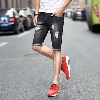 2020 New Summer Mens Denim Shorts Hole Ripped Cowboy Streetwear Big Boy Knee Length Slim Fit Short Jeans Size 28-36 Casual Pants
2020 New Summer Mens Denim Shorts Hole Ripped Cowboy Streetwear Big Boy Knee Length Slim Fit Short Jeans Size 28-36 Casual Pants