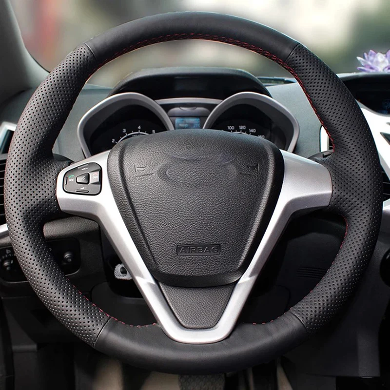 Free Shipping High Quality cowhide Top Layer Leather handmade Sewing Steering wheel covers protect For Ford Fiesta
Free Shipping High Quality cowhide Top Layer Leather handmade Sewing Steering wheel covers protect For Ford Fiesta