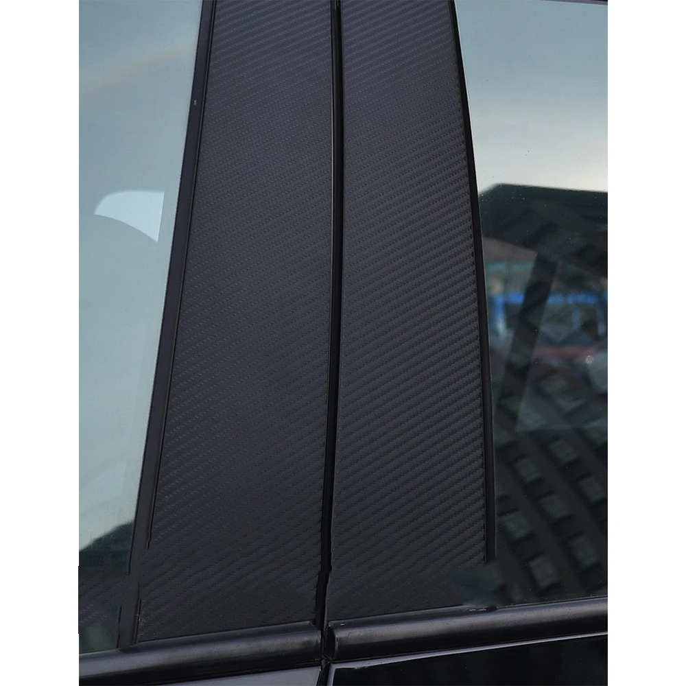 Car Exterior Accessories Carbon Fiber Decorative Window Center Pillar Sticker For Chevrolet Cruze 2009 To 2016 12PCS per set 4