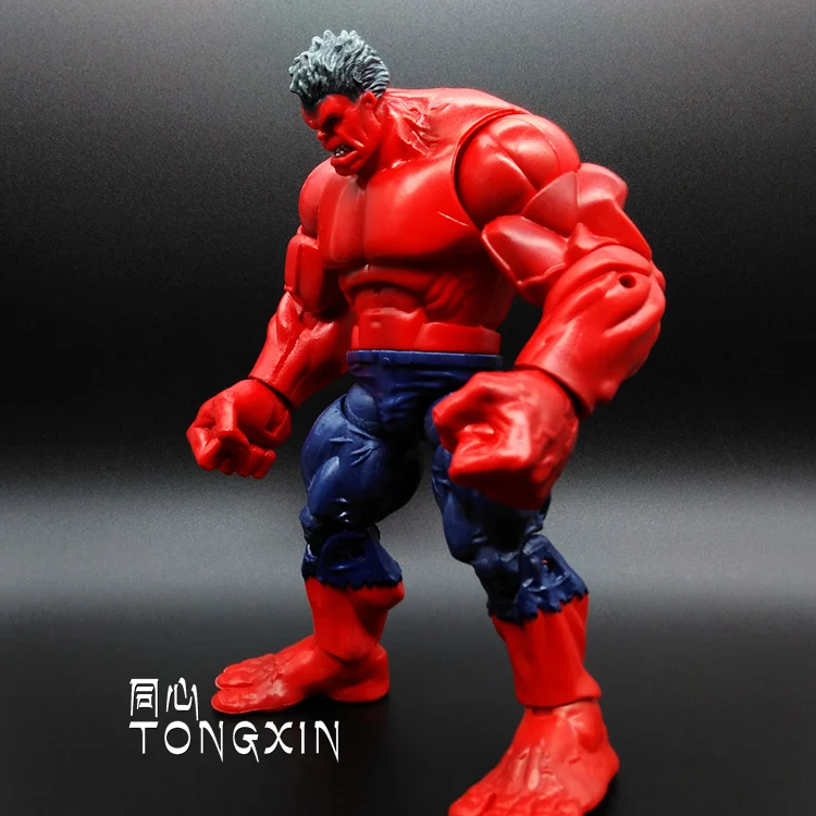 red incredible hulk toy