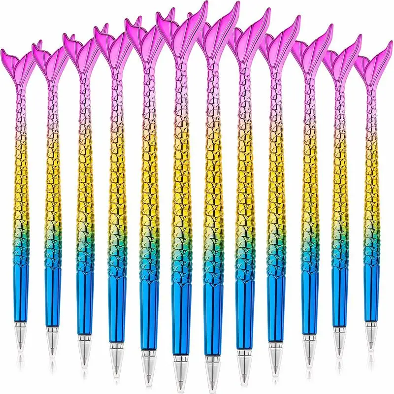 12pcs 2019 New Mermaid Pen Gift Fish Pen Set Ballpoint Pens Blue Ink Case Gifts Pen for Child, Women, Coworkers and Girlfriend
12pcs 2019 New Mermaid Pen Gift Fish Pen Set Ballpoint Pens Blue Ink Case Gifts Pen for Child, Women, Coworkers and Girlfriend