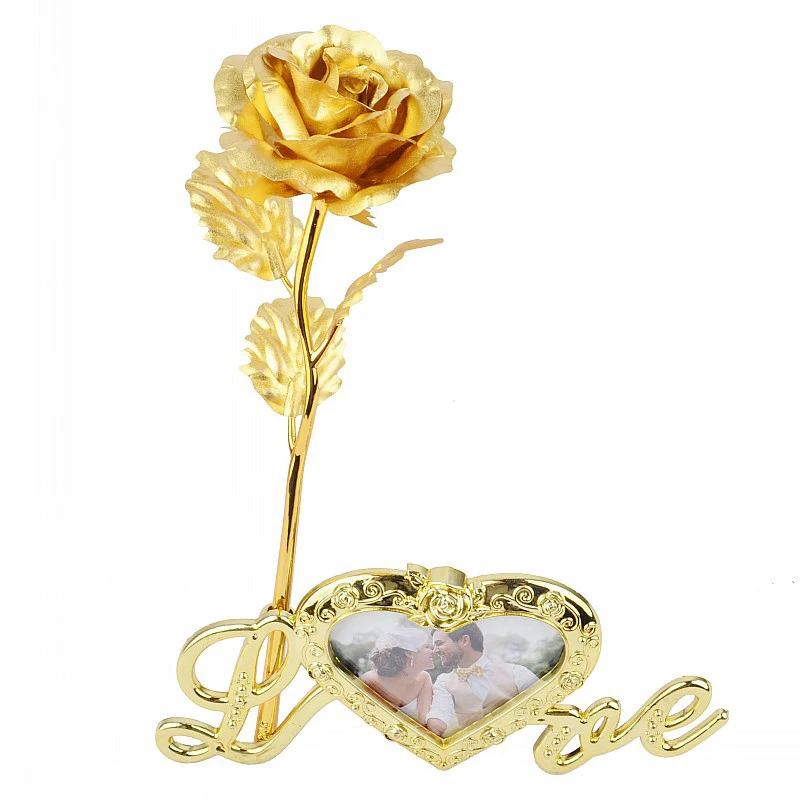 Photo Frame Base 24K Gold Love Funny Flower Frame Base Gifts Home Decoration Beautiful LOVE Base Rose Decoration Foil Rose
Photo Frame Base 24K Gold Love Funny Flower Frame Base Gifts Home Decoration Beautiful LOVE Base Rose Decoration Foil Rose