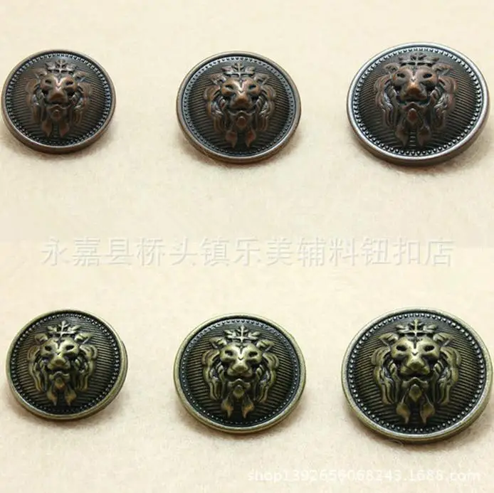 Plating bronze copper Metal vintage lion sweater 2-holes button shank coat buttons 100pcs/lot free shipping
Plating bronze copper Metal vintage lion sweater 2-holes button shank coat buttons 100pcs/lot free shipping