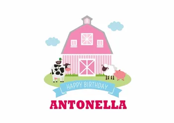 custom farm barn pink birthday printable banner photography backgrounds High quality Computer print party backdrop
custom farm barn pink birthday printable banner photography backgrounds High quality Computer print party backdrop