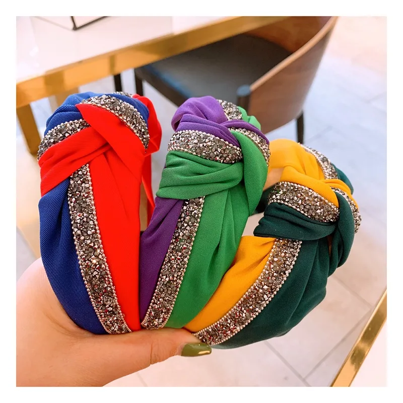 2019 Fashion Knot Turban Hair Bands For Women Patchwork Jewelled Headband Haarband Hairband Diademas Bordadas Haar Accessoires
2019 Fashion Knot Turban Hair Bands For Women Patchwork Jewelled Headband Haarband Hairband Diademas Bordadas Haar Accessoires