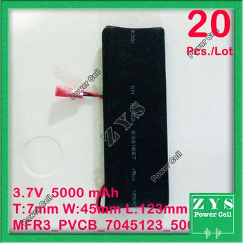 20 pcs./Lot Safety Packing, 2 pin 3.7V lithium Polymer battery 7045123 5000mah for UAV UAS Drone Zone mini drone fpv 7x45x123mm
20 pcs./Lot Safety Packing, 2 pin 3.7V lithium Polymer battery 7045123 5000mah for UAV UAS Drone Zone mini drone fpv 7x45x123mm