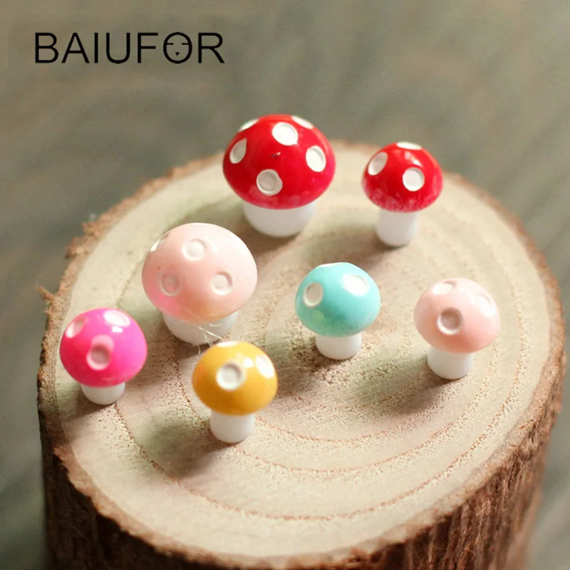 BAIUFOR 10 pcs/lot Colorful Mushrooms Fairy Garden Miniatures Terrarium Figurines Dollhouses Home Decoration Accessories Crafts
BAIUFOR 10 pcs/lot Colorful Mushrooms Fairy Garden Miniatures Terrarium Figurines Dollhouses Home Decoration Accessories Crafts