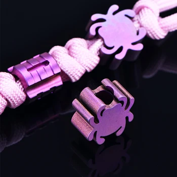 1PC Spider Titanium Alloy Knife Beads Lanyard Pendant Paracord Umbrella Rope Necklace Bracelet DIY Pendant Accessories EDC Tool 
1PC Spider Titanium Alloy Knife Beads Lanyard Pendant Paracord Umbrella Rope Necklace Bracelet DIY Pendant Accessories EDC Tool