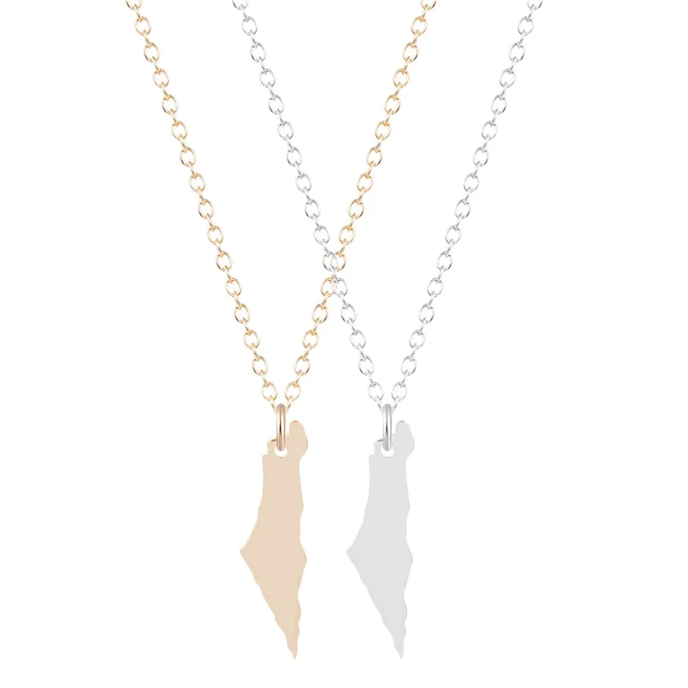 Silver Israel Map Necklace Geometric Accessories Pendant Fashion Women Handmade Men Jewelry Girls Design Necklaces
Silver Israel Map Necklace Geometric Accessories Pendant Fashion Women Handmade Men Jewelry Girls Design Necklaces