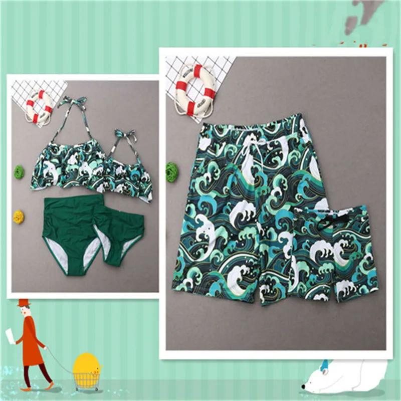 Family Look Clothes Hot Matching Swimwear Men Women Kid Boy Girl One Piece Wave Beachwear Swimsuit O-neck A Family Of Four
Family Look Clothes Hot Matching Swimwear Men Women Kid Boy Girl One Piece Wave Beachwear Swimsuit O-neck A Family Of Four