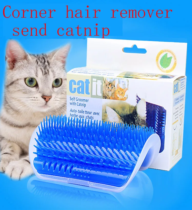 Cat Massager Corner Comfortable Massage Brush Plastic Fixed Hair Removal Comb Scratch Itches Pet Grooming Supplies with catnip
Cat Massager Corner Comfortable Massage Brush Plastic Fixed Hair Removal Comb Scratch Itches Pet Grooming Supplies with catnip
