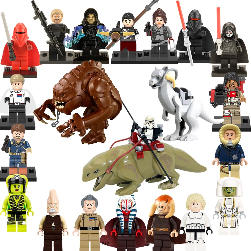 21Pcs/Lot Legoelys Star Wars Tauntaun Rancor Figures Anakin Baze Han Solo Bricks Obi-Wan Trooper Shaak Ti Building Blocks Toys
21Pcs/Lot Legoelys Star Wars Tauntaun Rancor Figures Anakin Baze Han Solo Bricks Obi-Wan Trooper Shaak Ti Building Blocks Toys