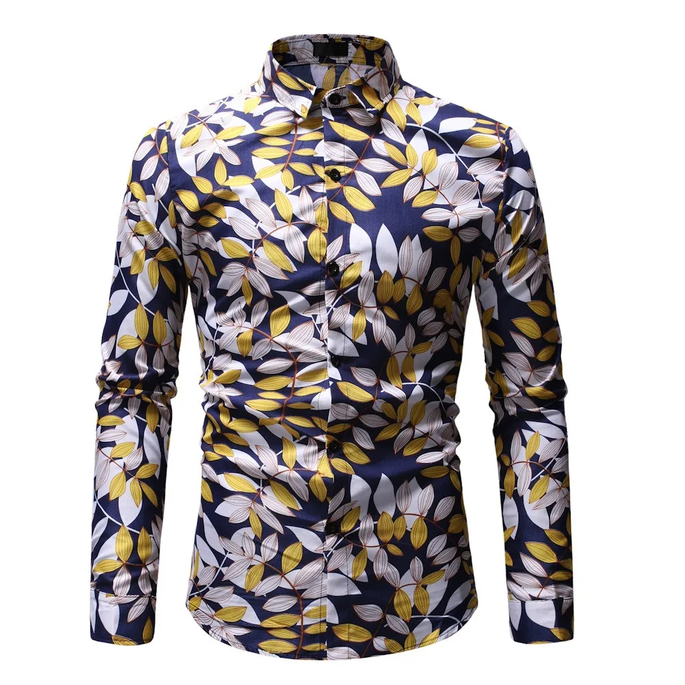 FeiTong Men Shirt Fashion Flower Tops and Blouses New Pattern Casual Lapel Printing Long Sleeved Shirt Mens Clothing Spring 2019
FeiTong Men Shirt Fashion Flower Tops and Blouses New Pattern Casual Lapel Printing Long Sleeved Shirt Mens Clothing Spring 2019
