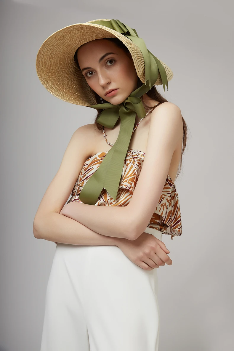 202203-green ribbon European model show style summer handmade straw wind brim leisure beach lady cap women sun hat
202203-green ribbon European model show style summer handmade straw wind brim leisure beach lady cap women sun hat